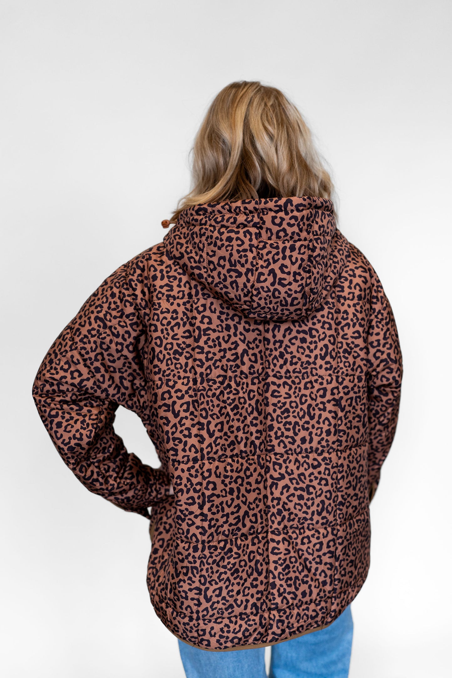 Peyton Puffer Leopard Jacket