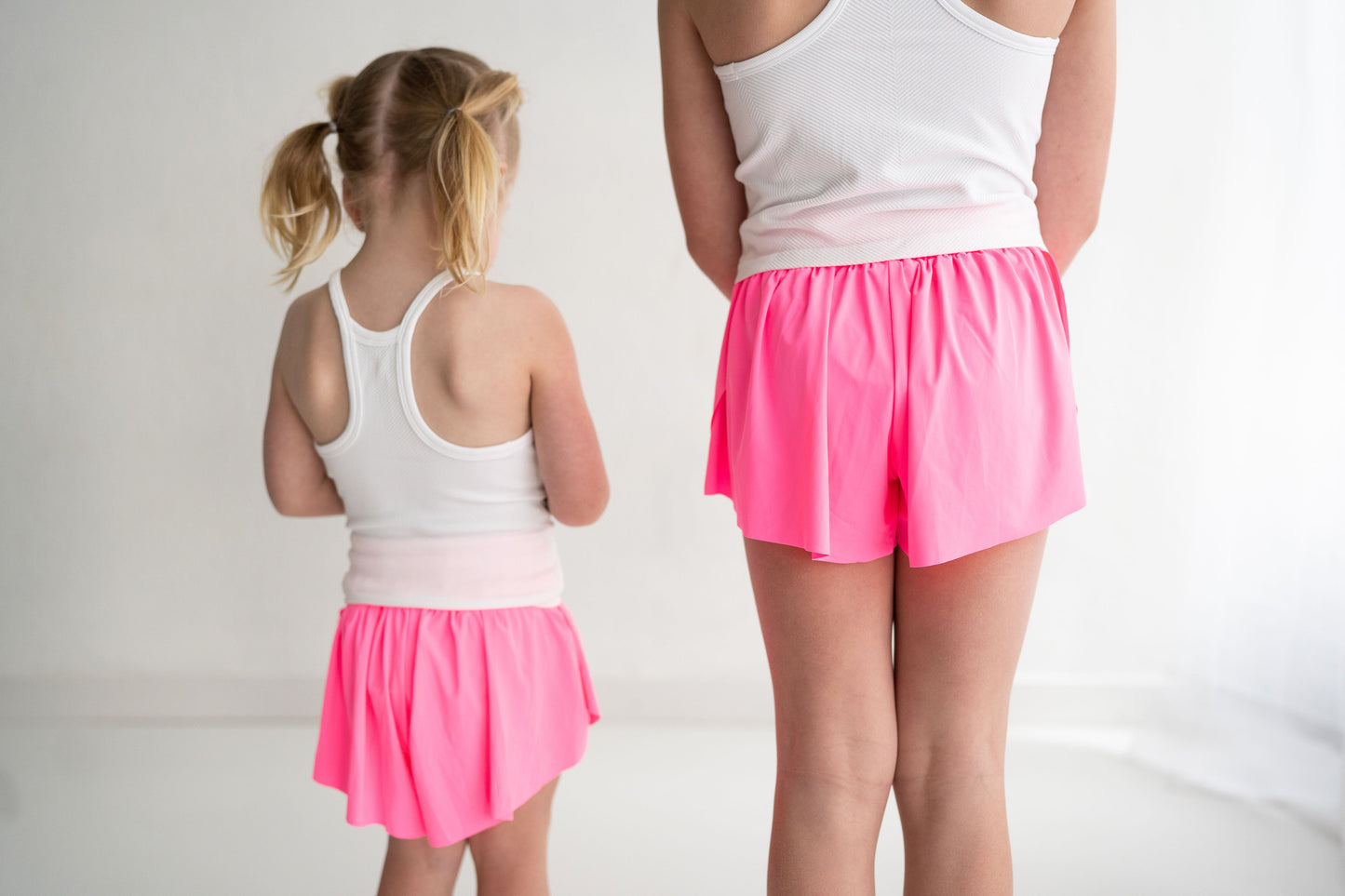 Youth Hot Pink Butterfly Shorts