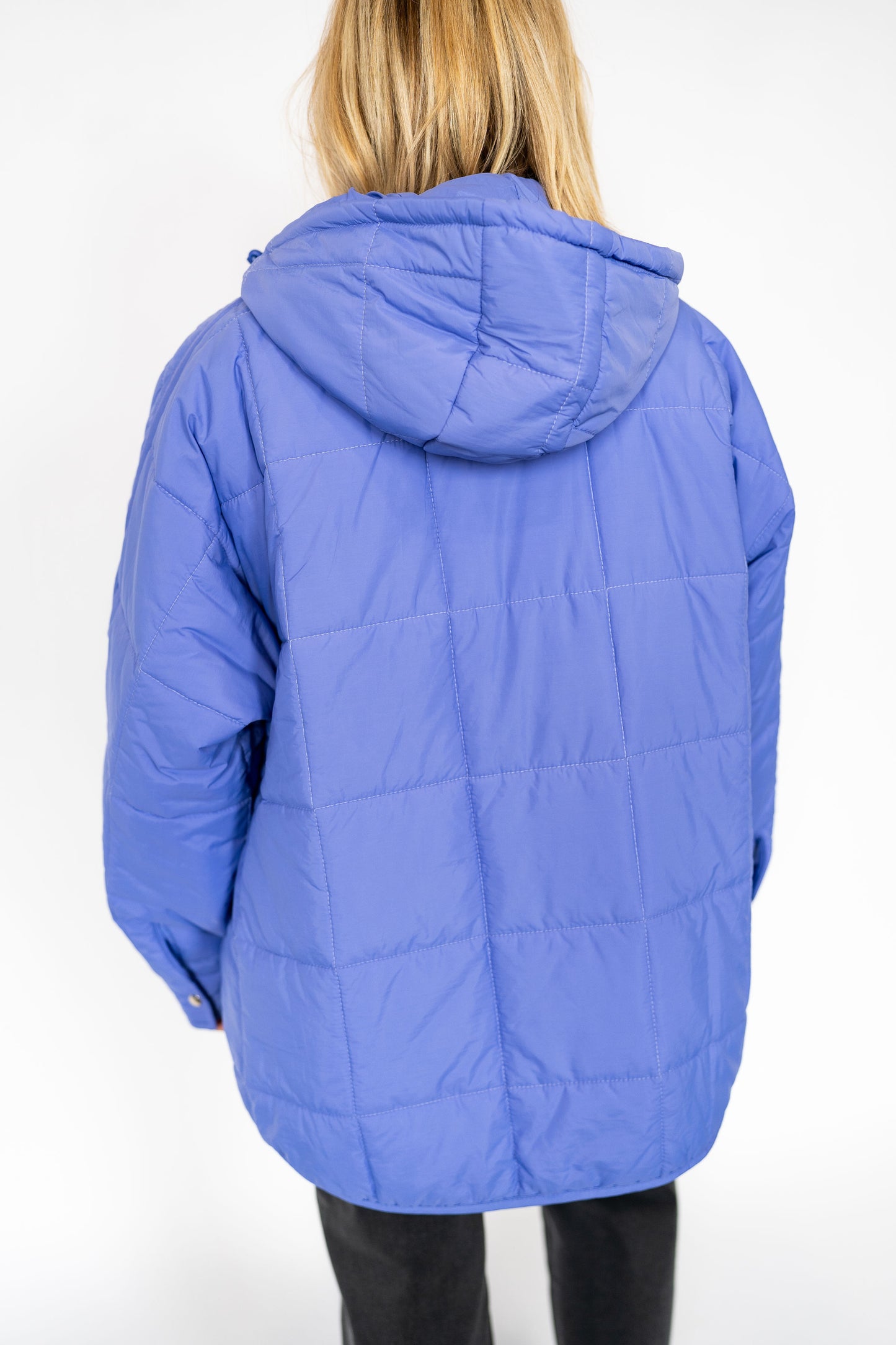 Peyton Puffer Jacket-Purple