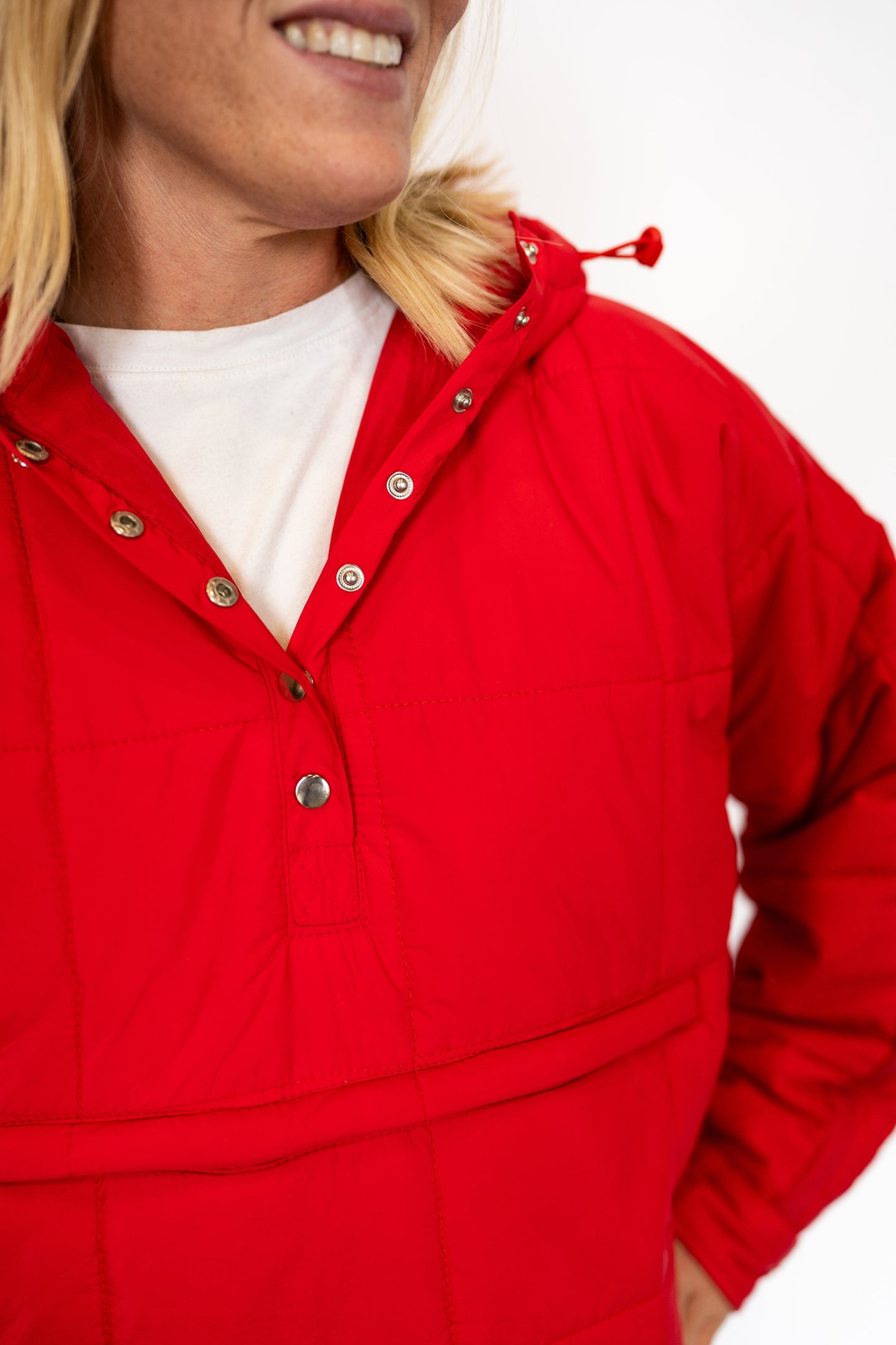 Peyton Puffer Jacket-Red