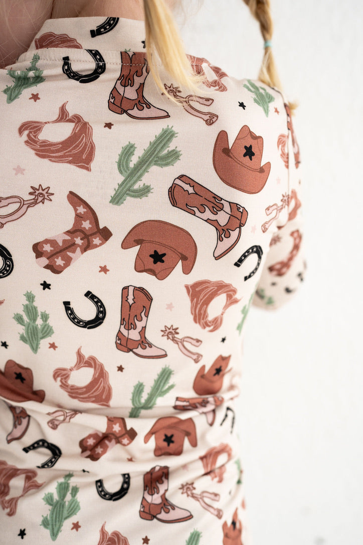 "Giddy Up & Goodnight" Toddler Bamboo Pajama Set