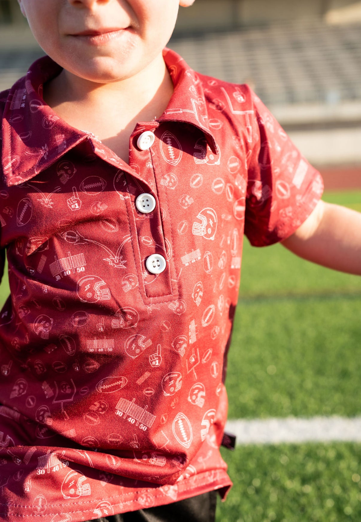 Game Day Polo-Maroon Game Day Edition