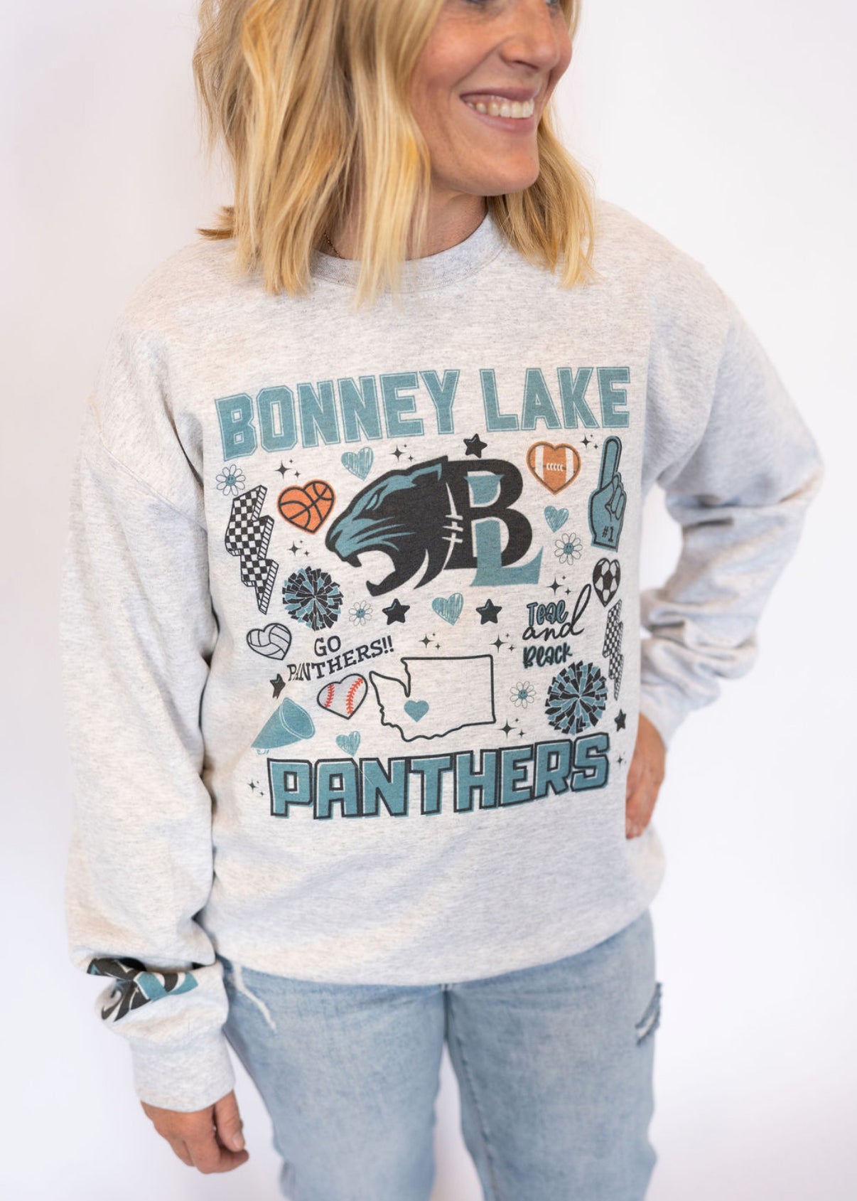 Bonney Lake Graphic Crew Neck-Adult