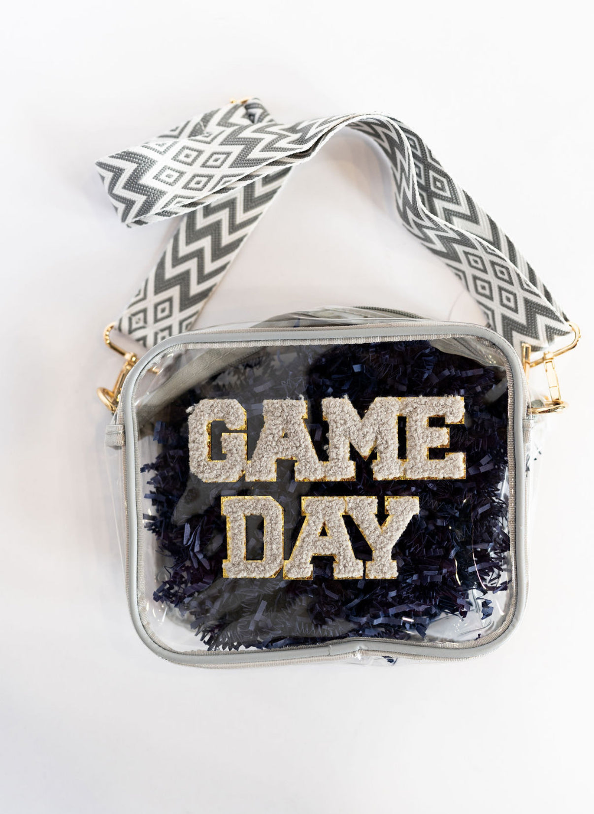 Clear Game Day Bag- Gray