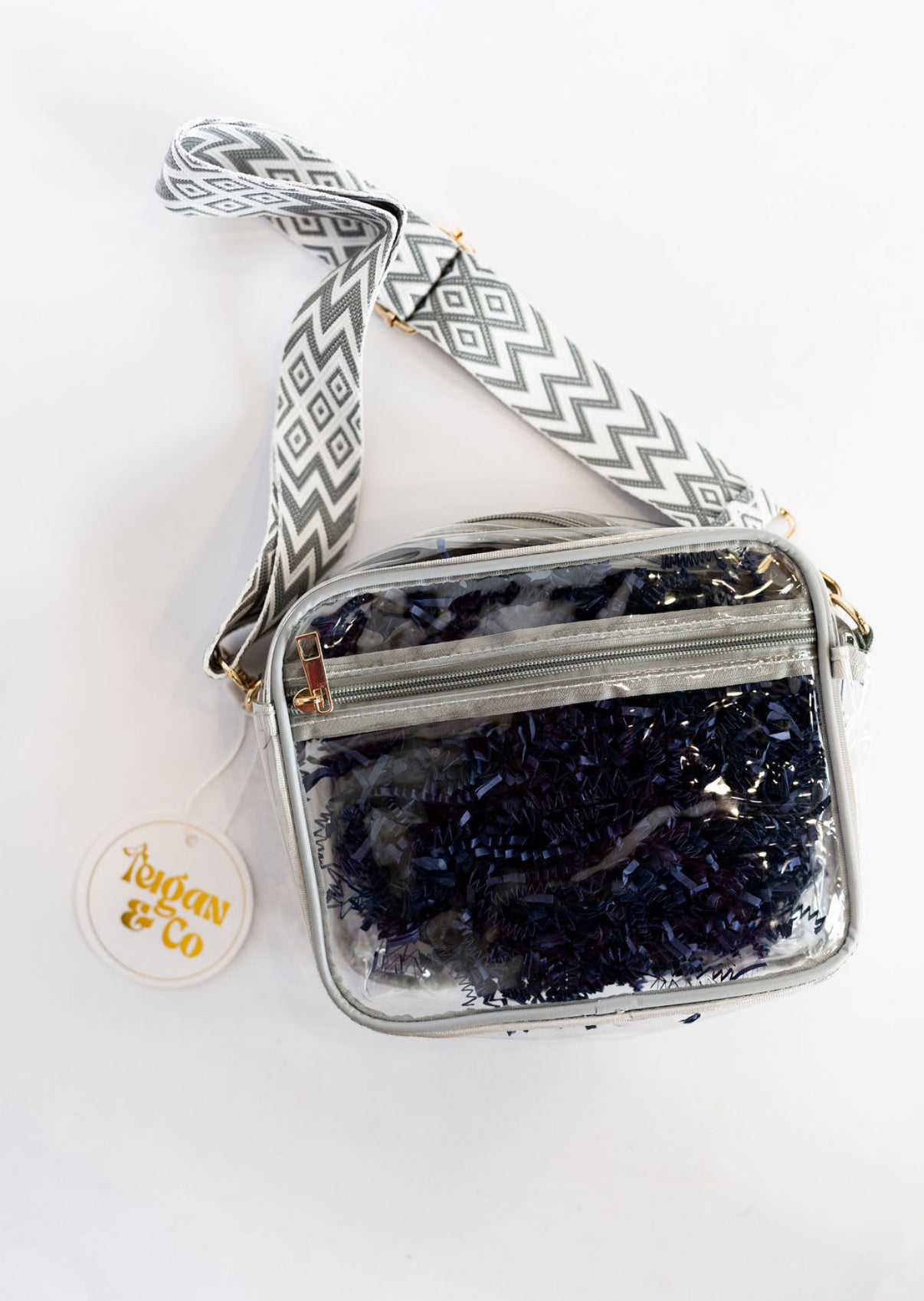 Clear Game Day Bag- Gray