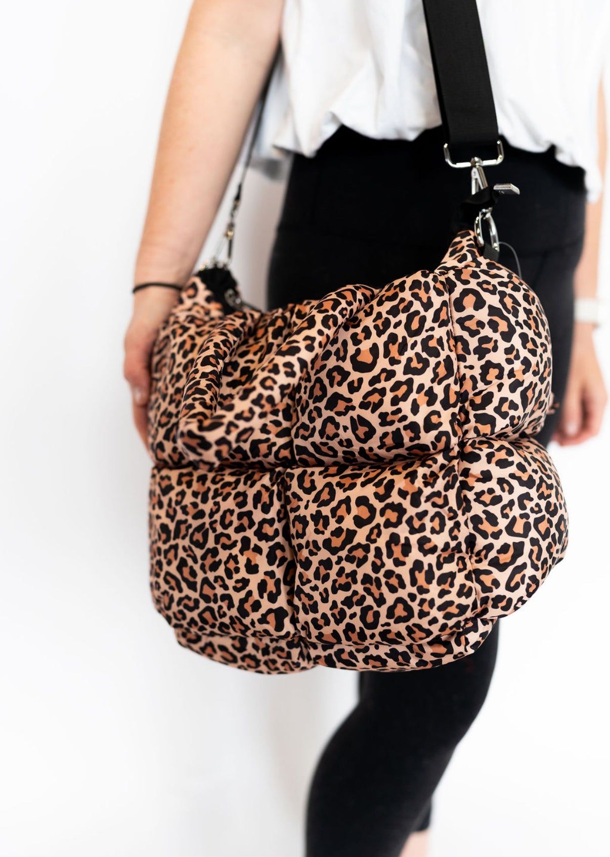 Leopard Puff Purse