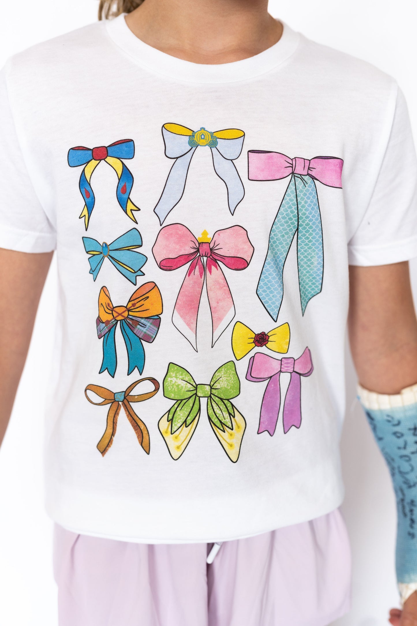 Princess-Inspired Bows Tee β Toddler & Youth sizes, 100% cotton, bow graphics with princess flair