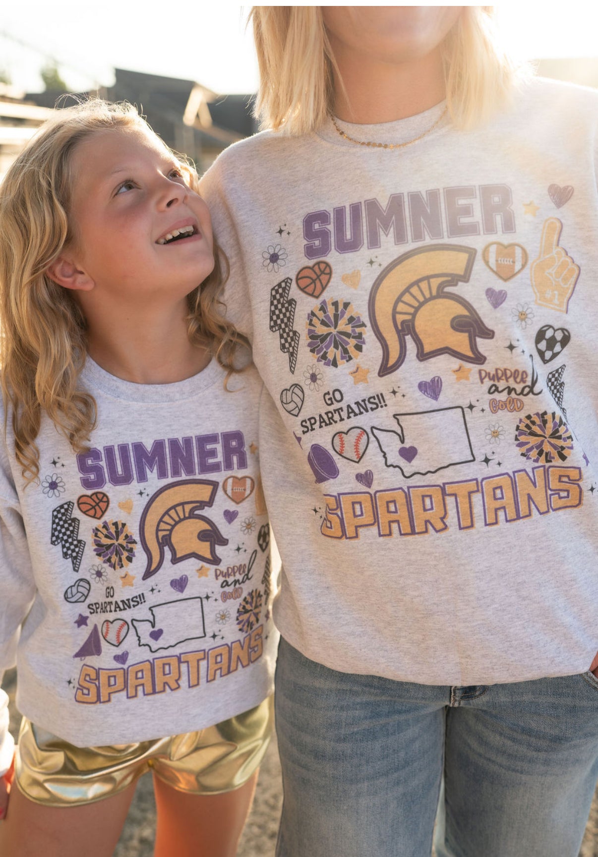 Details:
Youth sizing (true to size)
Unisex fit
Soft, cozy fleece interior
Designed with school spirit in mind: โGo Spartans!โ
Exclusive Sumner-themed graphics including Washington state outline, cheer megaphone, foam finger, and more
Perfect for pep rallies, game days, and everyday pride