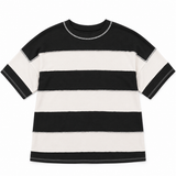 Zenana French Terry Striped Exposed Seam-Black | Women's
