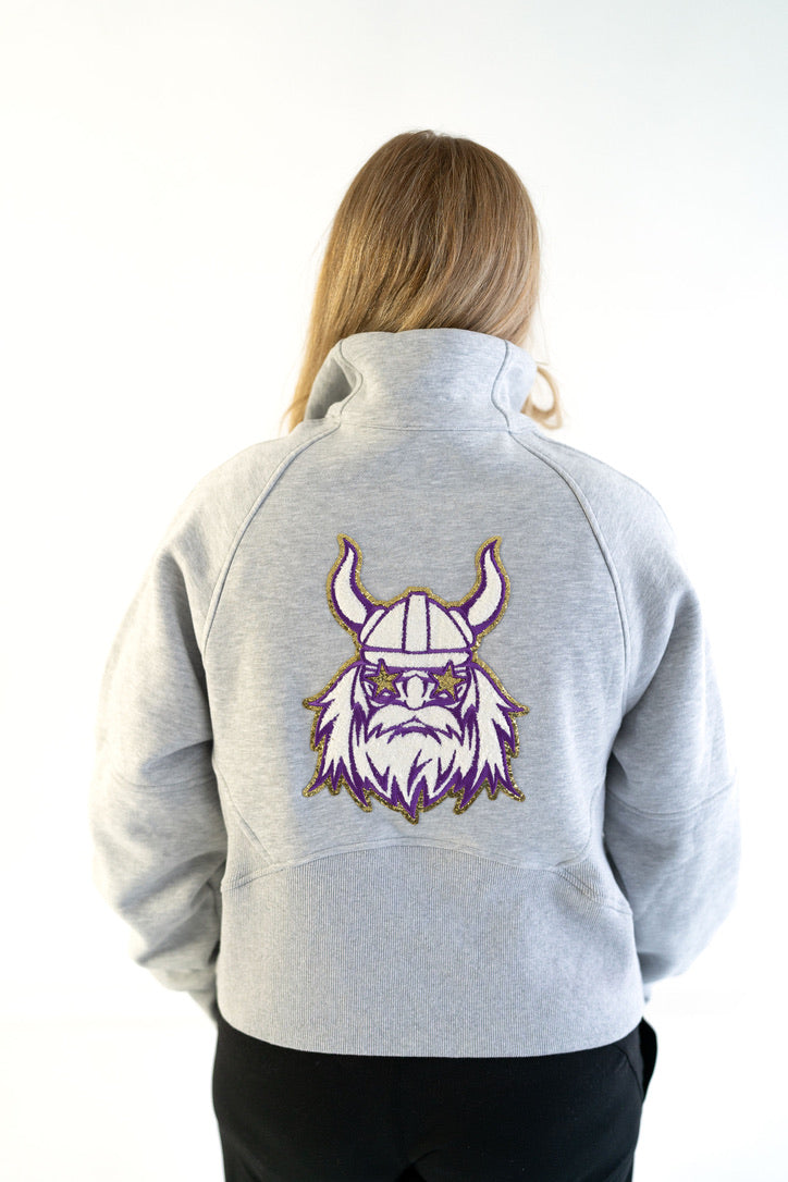 Women's Game Day Viking Scuba Quarter Zip Sweatshirt