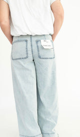 1822 Denim 28in Scallop Hem Wide Leg Jeans - Teigan & Co
