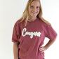 Adult "Cougars" Chenille Patch Tee
