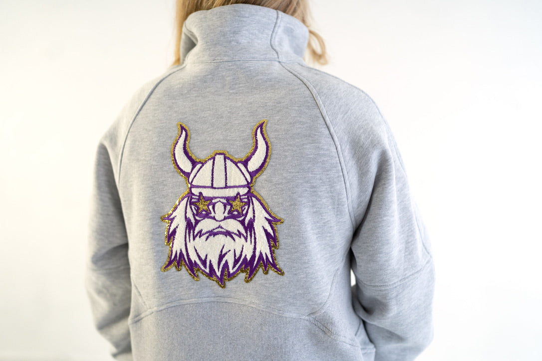 Women's Game Day Viking Scuba Quarter Zip Sweatshirt