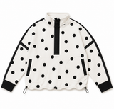 Veveret Polka Dot Contrast Pull Over | Women's