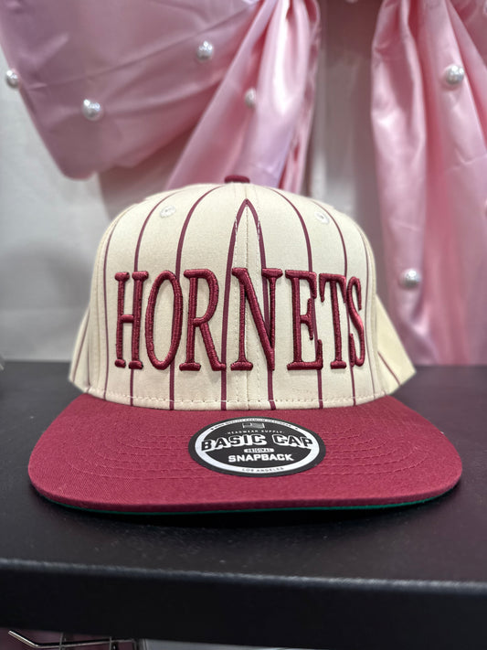 Hornet Embroidered Pinstripe Hat