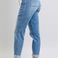 Clayton High Rise Cuffed Cargo Denim Jogger