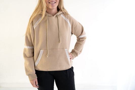 Women's Tan Hoodie