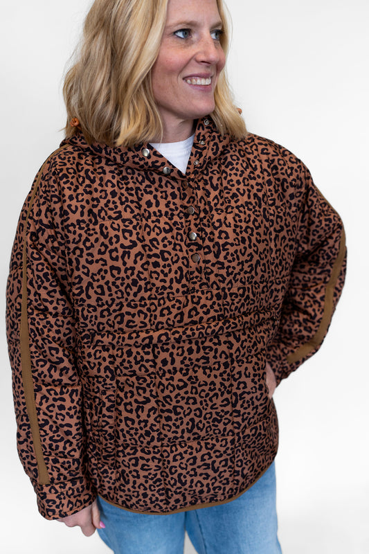 Peyton Puffer Leopard Jacket