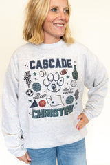 Cougar Spirit Collage Crewneck ( Adult & Youth )