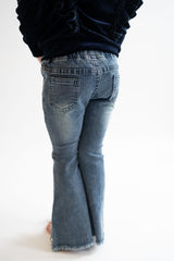 Girl's Pearl Denim Flares