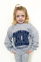 Cascade Christian Classic Collegiate Crew-GREY (Adult & Youth)