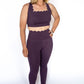 Scalloped Perfection Sports Bra – Plum