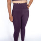 Scalloped Perfection Leggings-Plum