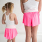 Youth Hot Pink Butterfly Shorts