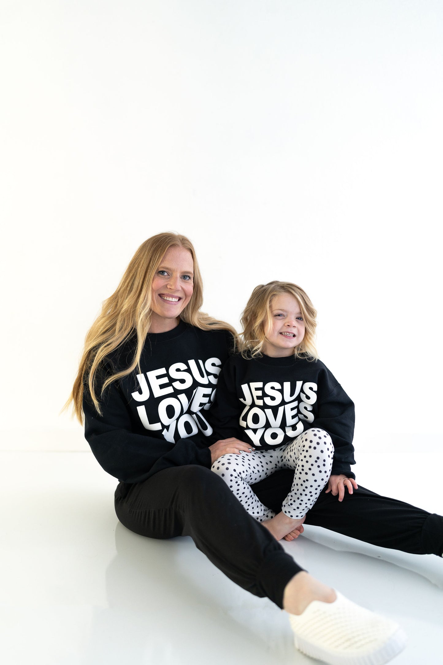 Women's Jesus Loves You Crewneck