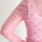 Pink Bow Mesh Long Sleeve Top | Sugar & Sheer