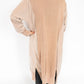 Desi Sweatshirt Cardigan-Taupe