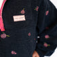Simply Southern Taylor ½ Zip Pink Flower Pullover