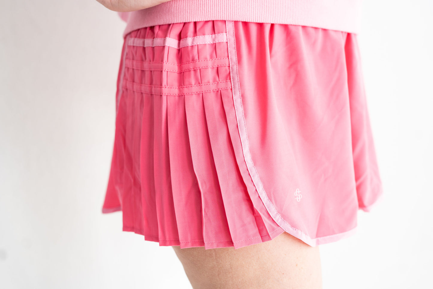 Simply Southern Pretty in Pleats Shorts-Bubble Gum Pink
