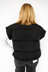 Simply Southern Lottie Puff Vest-Black