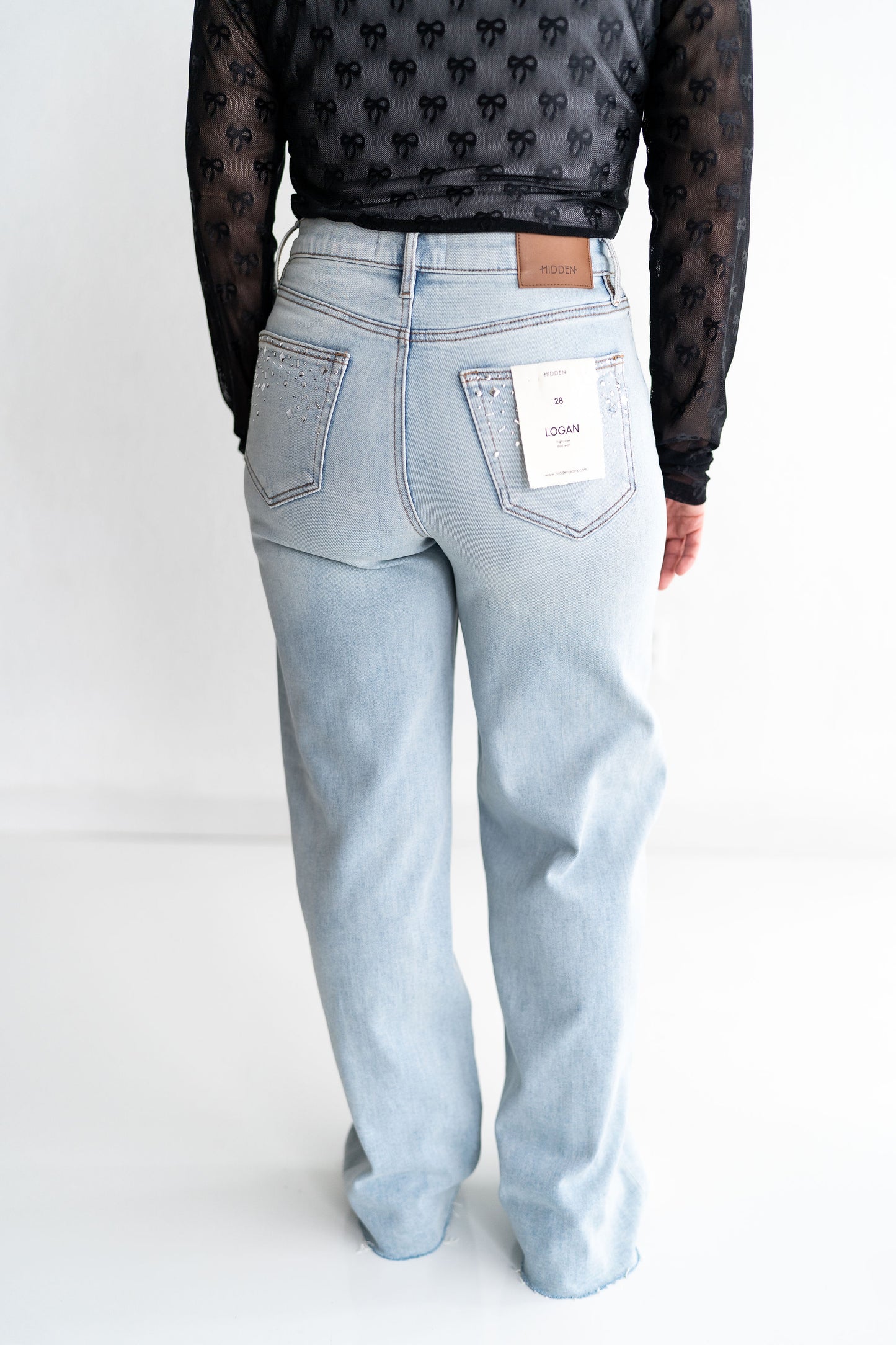 Logan Studded Dad Jean – Hidden Jeans