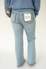 1822 Denim High-Rise Demi-Boot Jean w/ Release Hem 27" | Women's