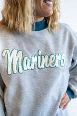 Mariners Grey Mock Neck | Women's