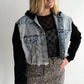 Peyton Cheetah Denimt Mini Skirt-Hidden Jeans