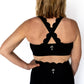 Scalloped Perfection Sports Bra – Black