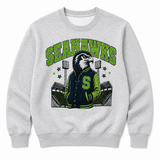 Seahawk Rhinestone Rally Crew Neck | Womens
