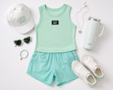 Lulu Mac Seafoam Solid Tank | Youth