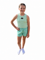 Lulu Mac Mint Solid Short | Youth