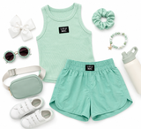 Lulu Mac Mint Solid Short | Youth