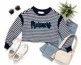 Mariners Open Back Stripe Pullover | Women's