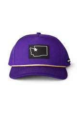 Purple State Pride Waterproof Snapback Hat | Adult