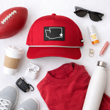 Crimson State Pride Waterproof Snapback Hat | Adult