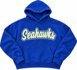 Old School Blue Seahawk Hoodie | Unisex
