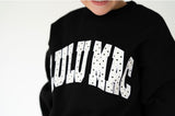 Lulu Mac Black Mini Polka Dot Crewneck | Youth