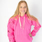 Womens Pink Petal Hoodie