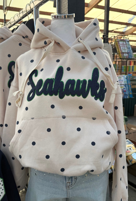 Polka Dot Seahawks Hoodie